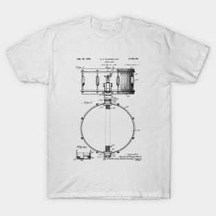 Snare Drum 1939 Vintage Patent Print T-Shirt